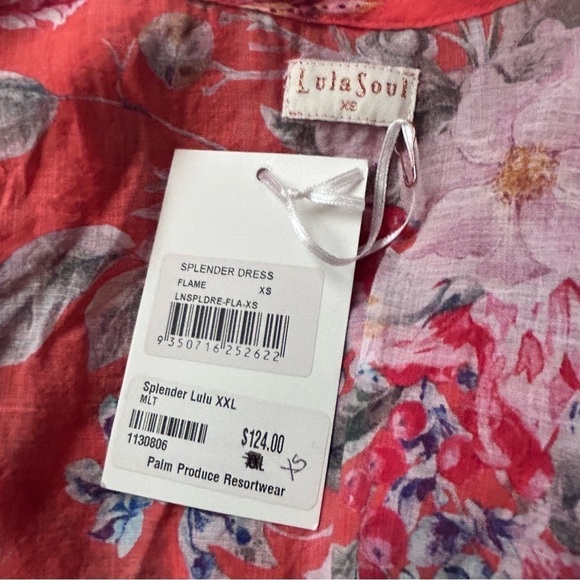 NWT Lula Soul Splender Midi Dress in Flame Orange Floral Sz XS - Picture 8 of 8